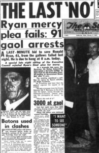 Ronald Ryan Newspaper Clipping