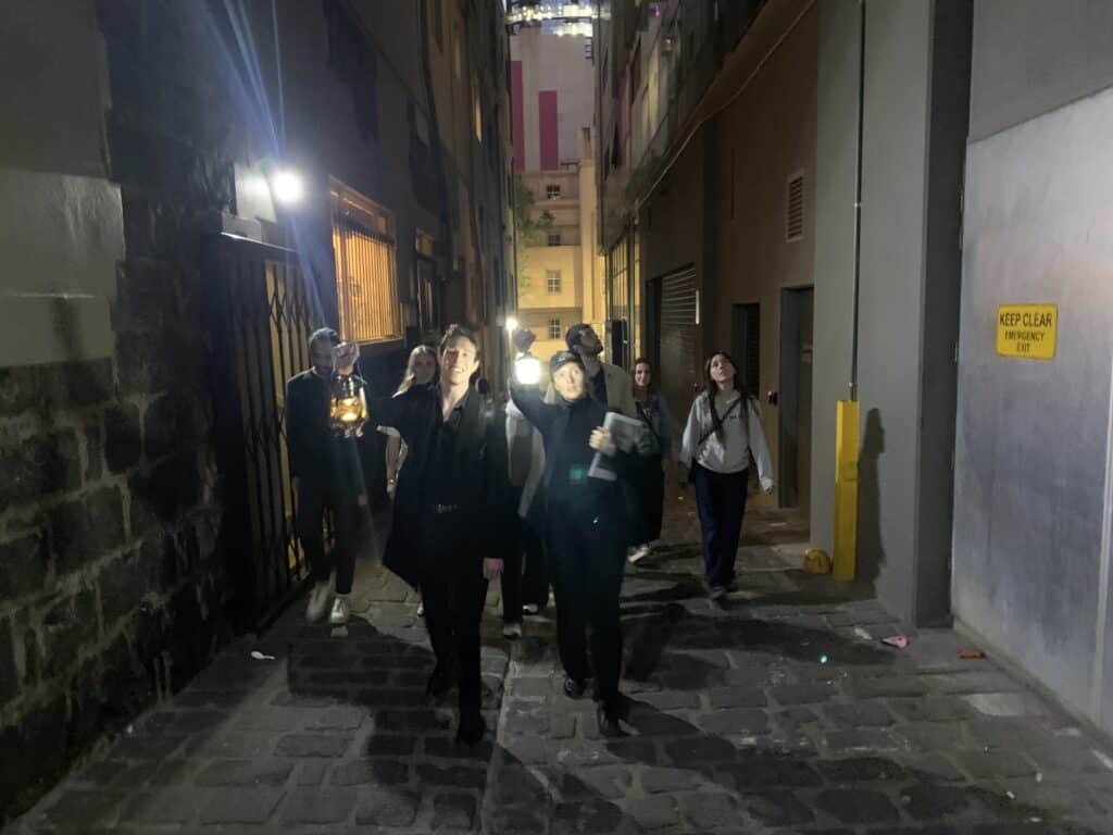 Atmospheric laneway corner