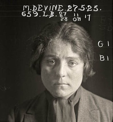 Portrait of Tilly Devine in 1925